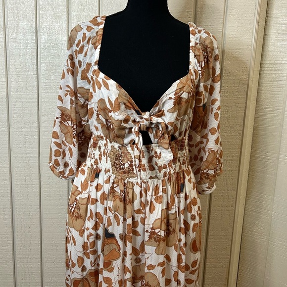 Anthropologie Floral Tiered Maxi Dress, size medium. - Picture 5 of 12